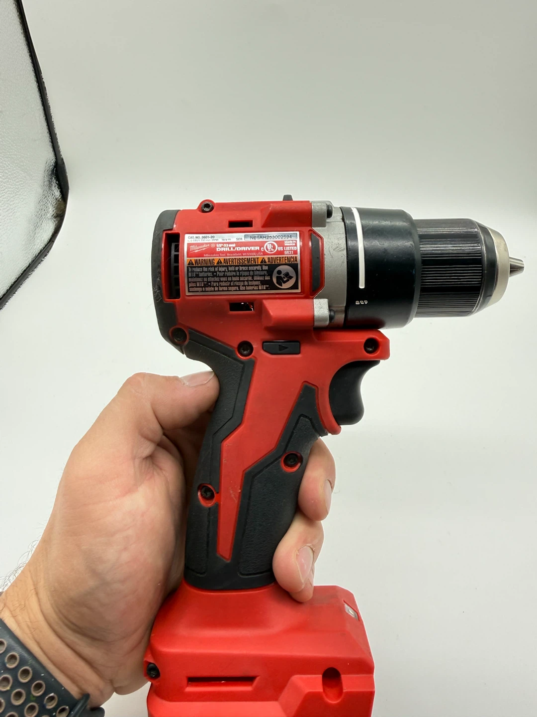 Milwaukee M18 Brushless Cordless 1/2 in. Compact Drill 3601-20 - photo 2