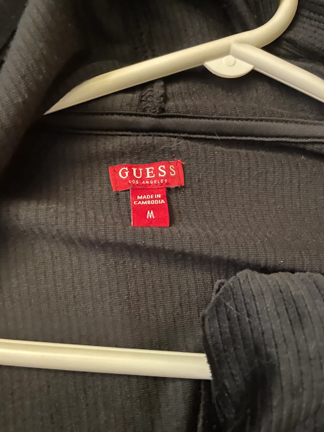 Guess Black Velour Hoodie and Jogger Set - photo 2
