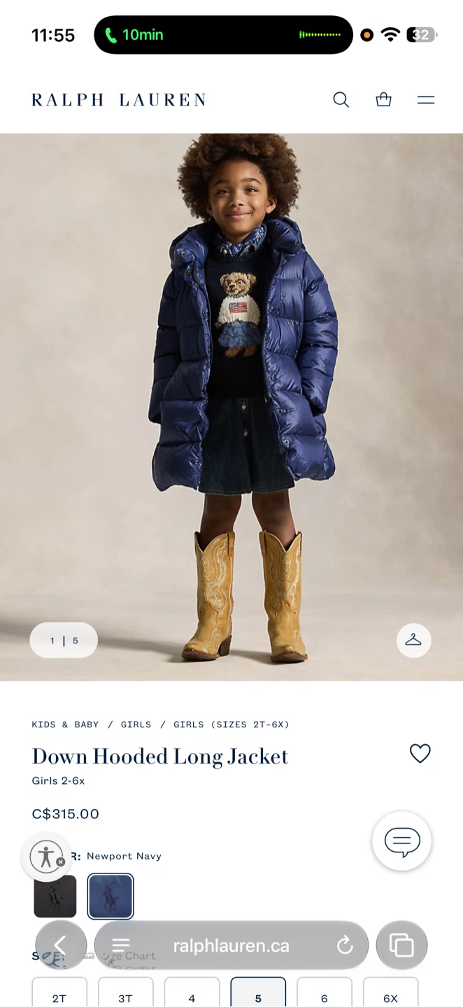 Ralph Lauren Down Hooded Long Jacket - photo 3