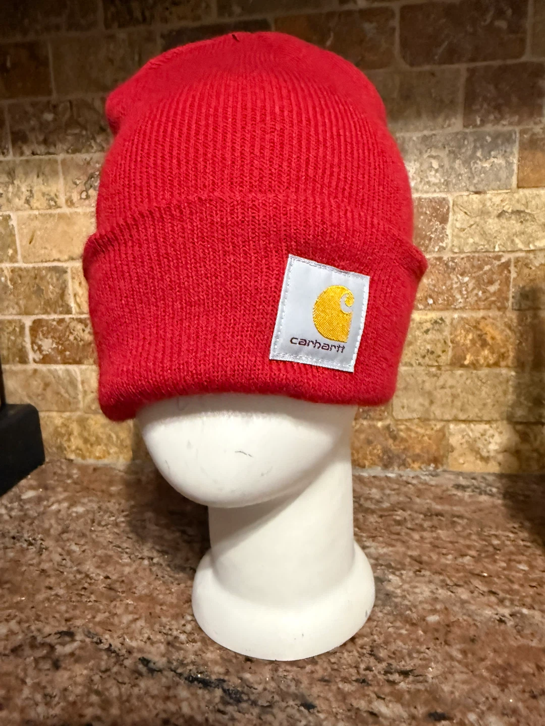 Carhartt A18 Knit Cuffed Beanie Red