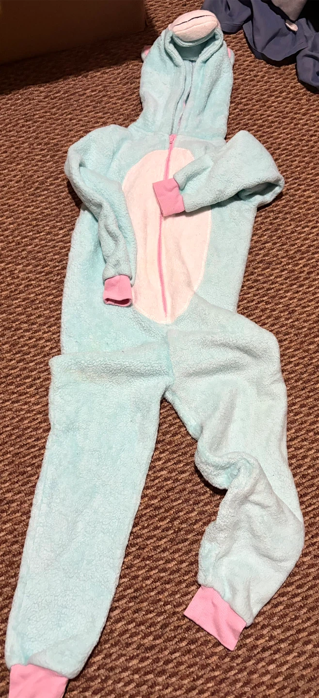 Light blue animal onesie ~ Size 6years