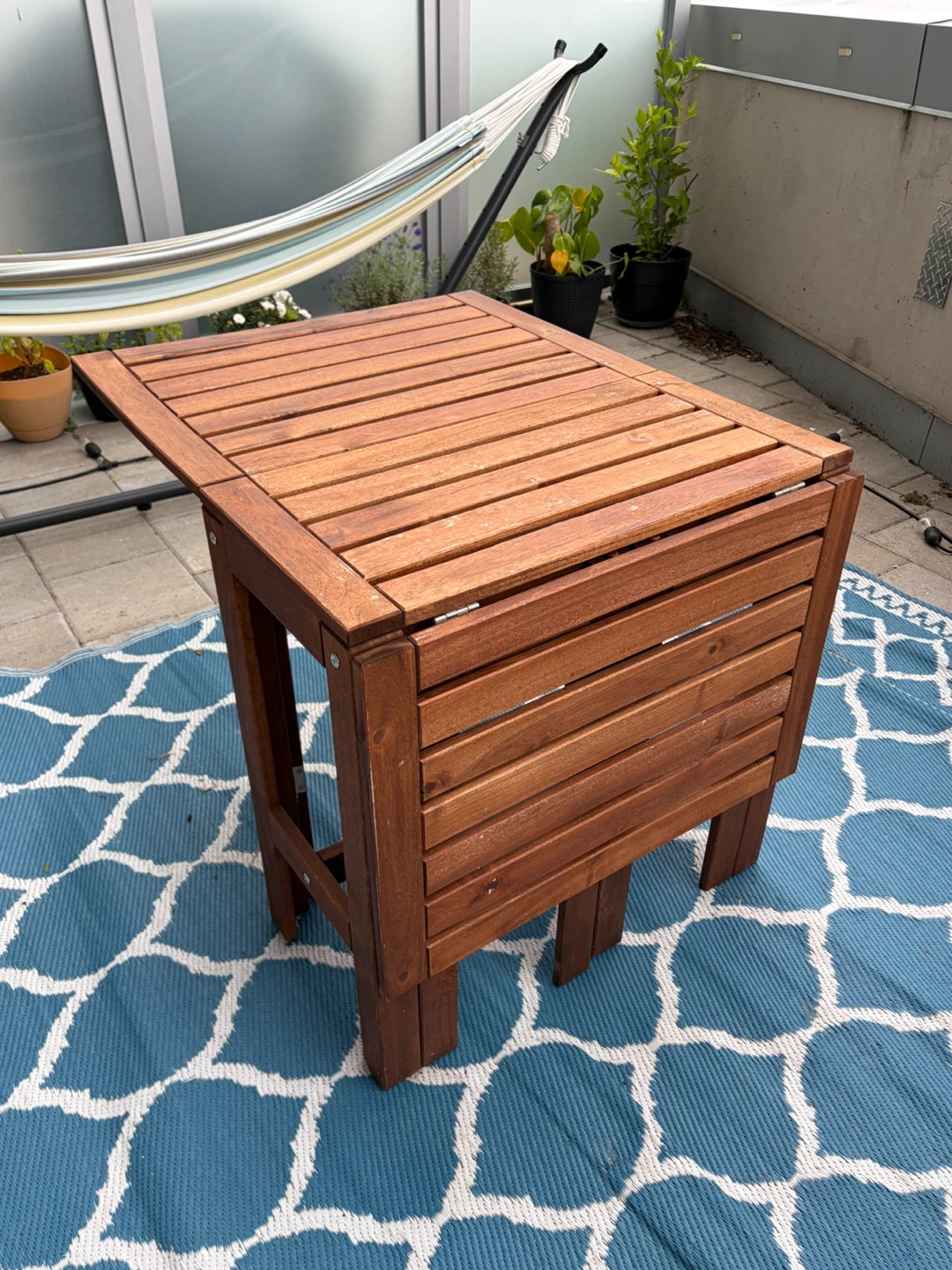 IKEA outdoor Wooden Folding table - photo 3