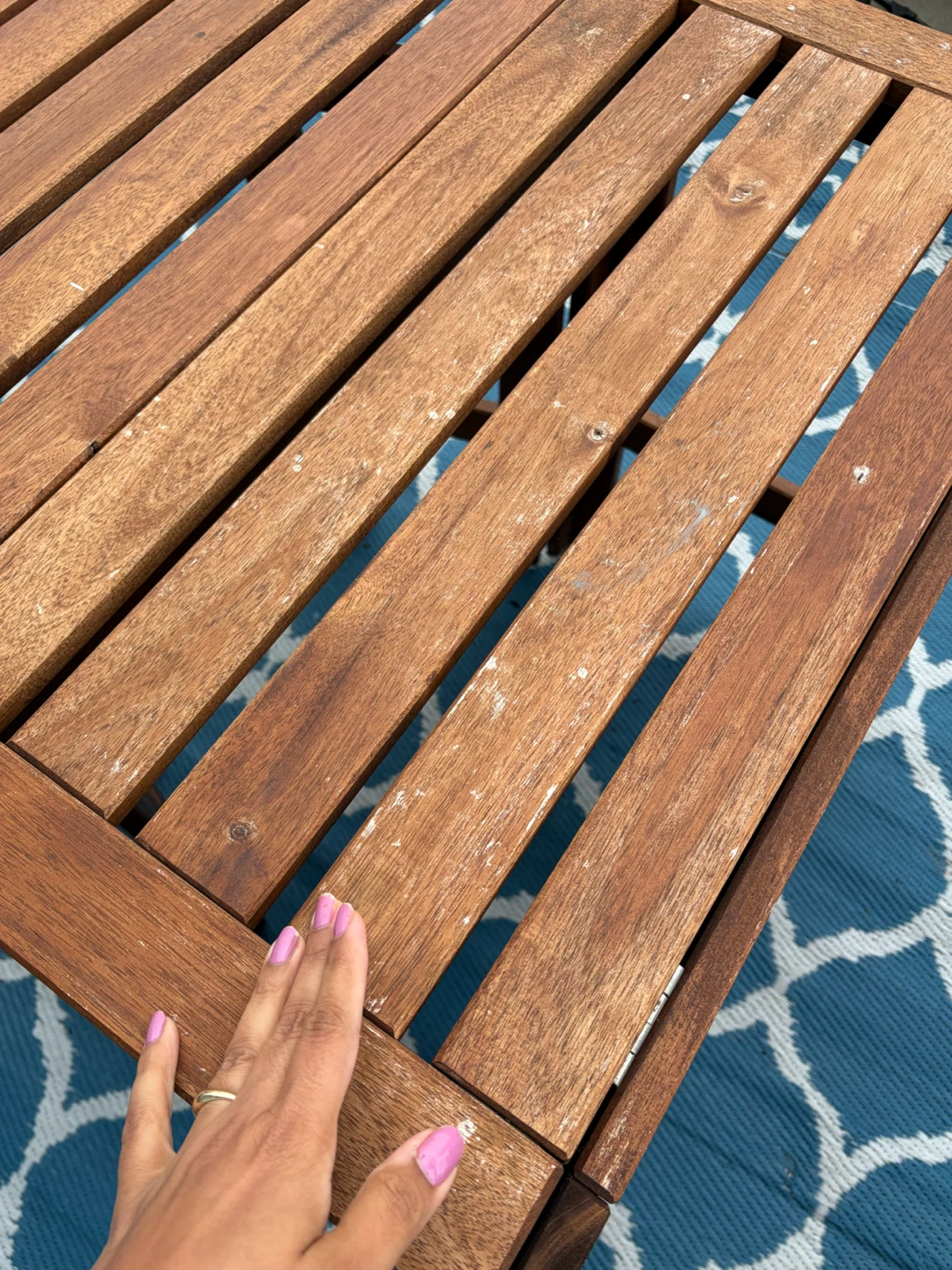 IKEA outdoor Wooden Folding table - photo 5