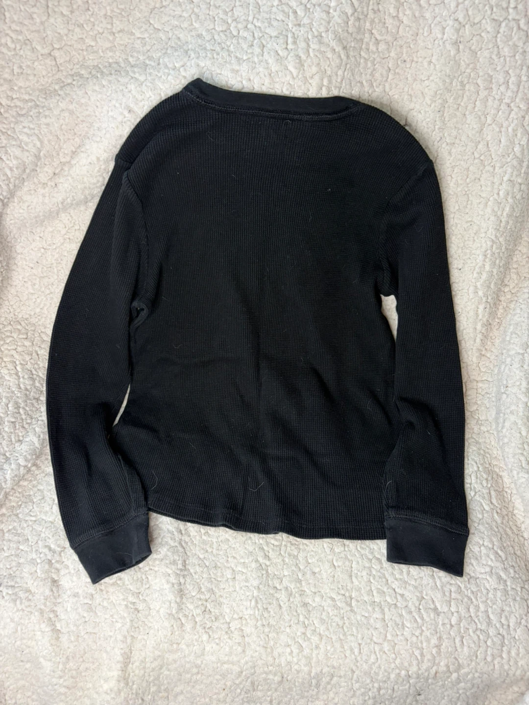 Cat & Jack Black Long Sleeve Thermal Shirt - photo 3