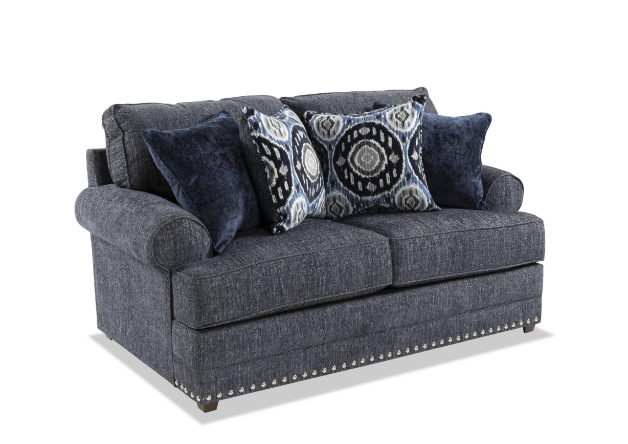Isabel Dark Gray Loveseat - photo 2