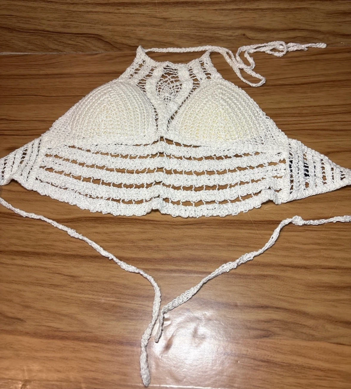 SHEIN Crochet Halter Top szS