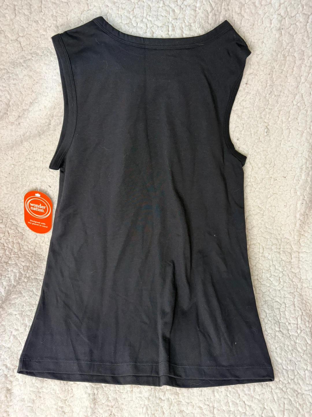 Wonder Nation Black Tank Top Large (10-12) - photo 3