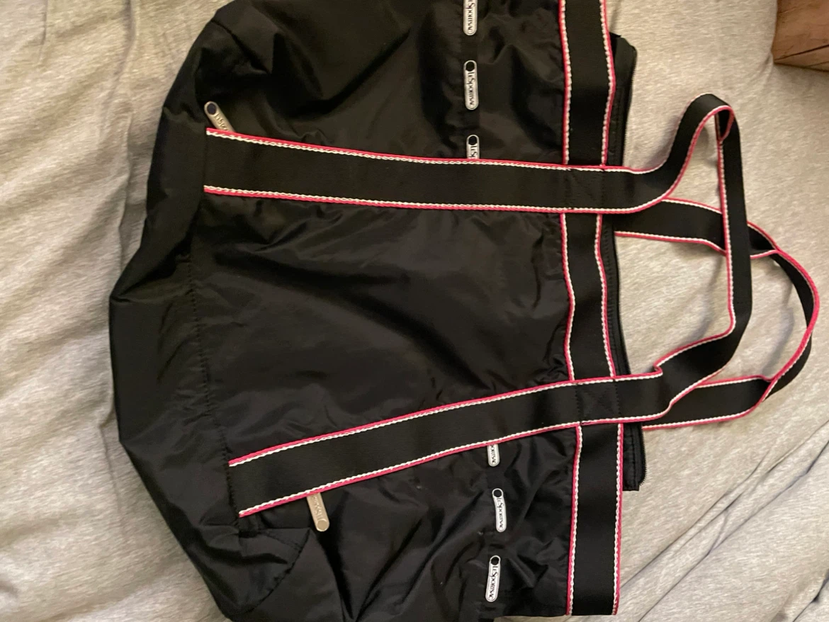 LeSportsac Black and Pink Tote Bag