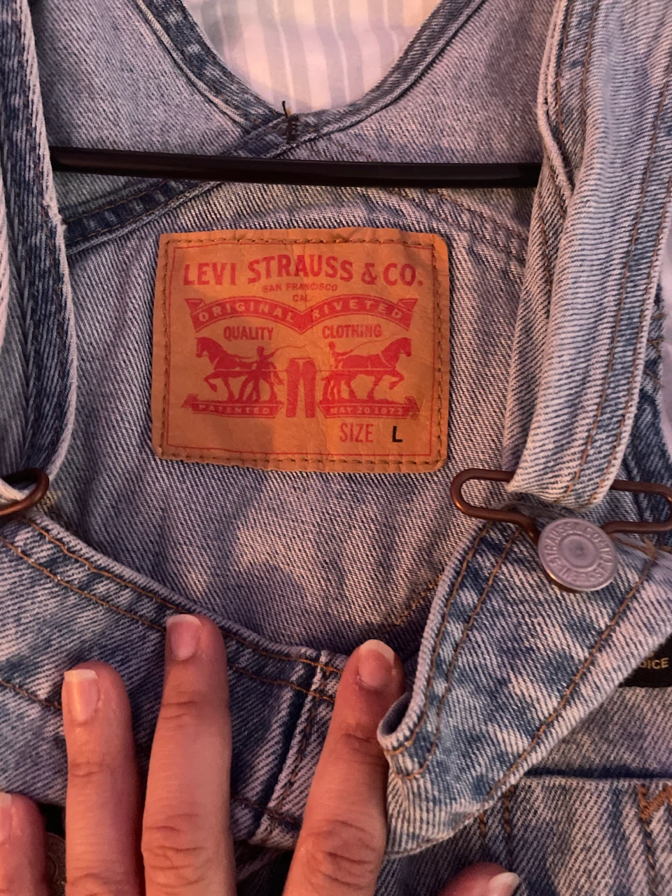 Levi's Vintage Denim Overalls Size L