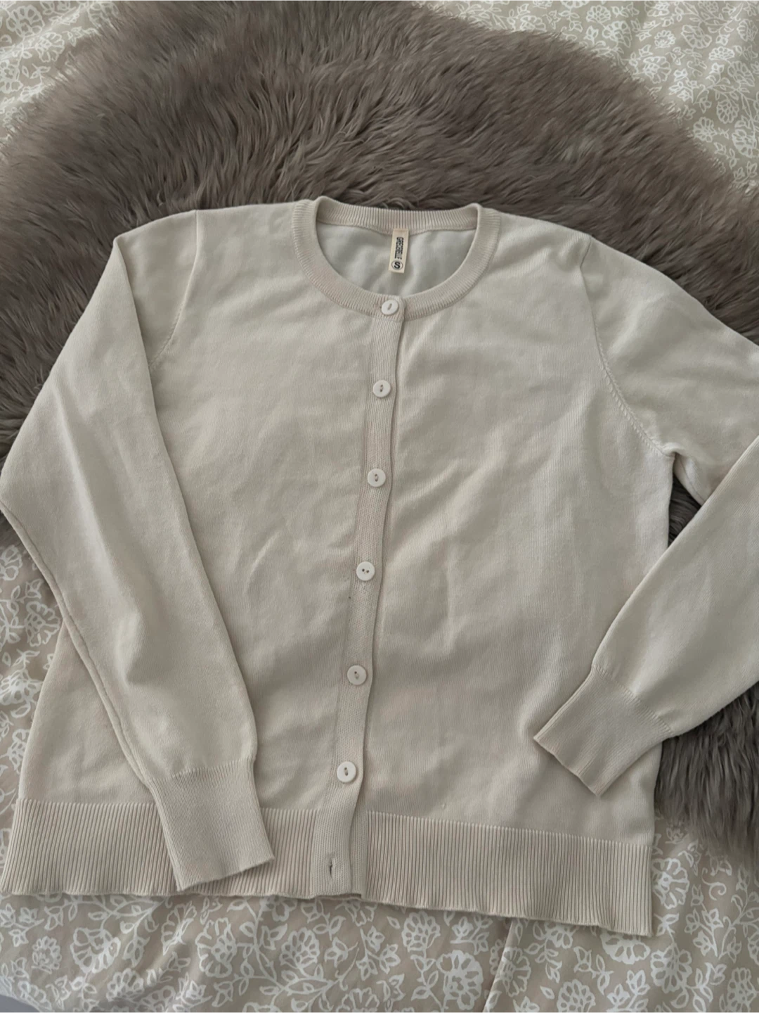 Cream Cardigan size small