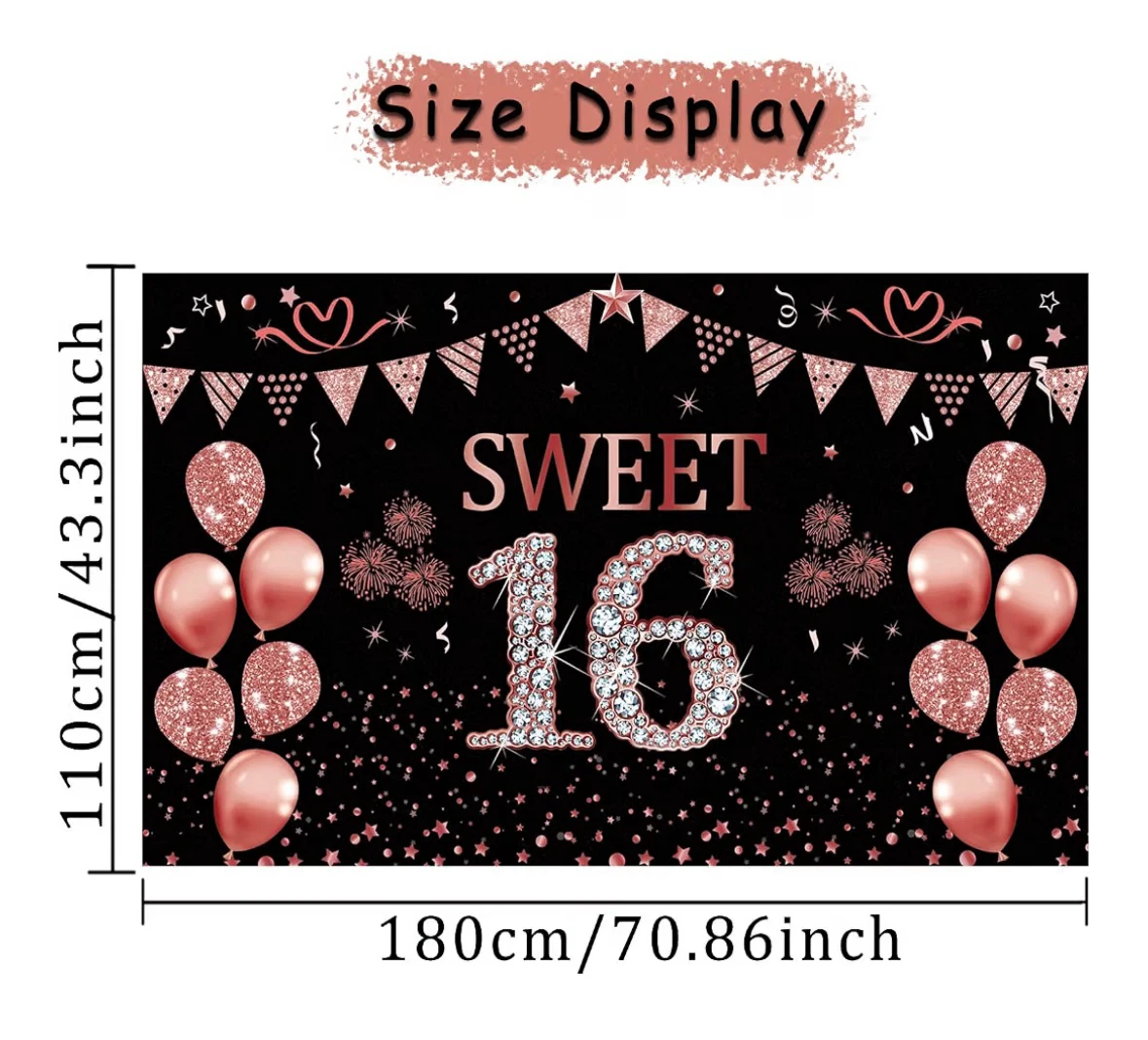 Sweet 16 Birthday Banner and Sash - photo 5