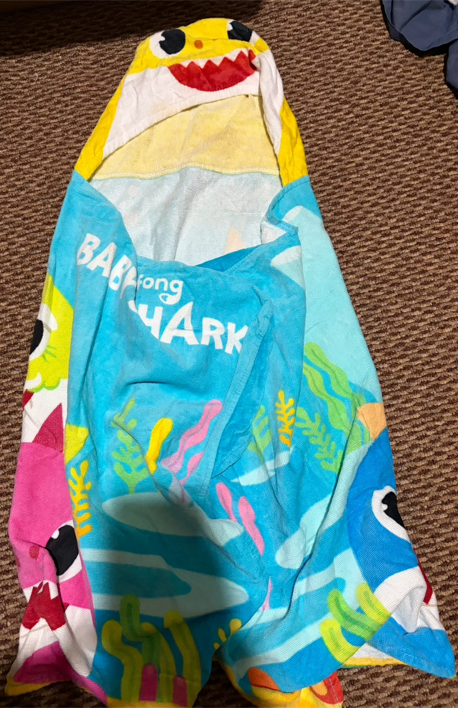 Baby Shark Hooded Towel