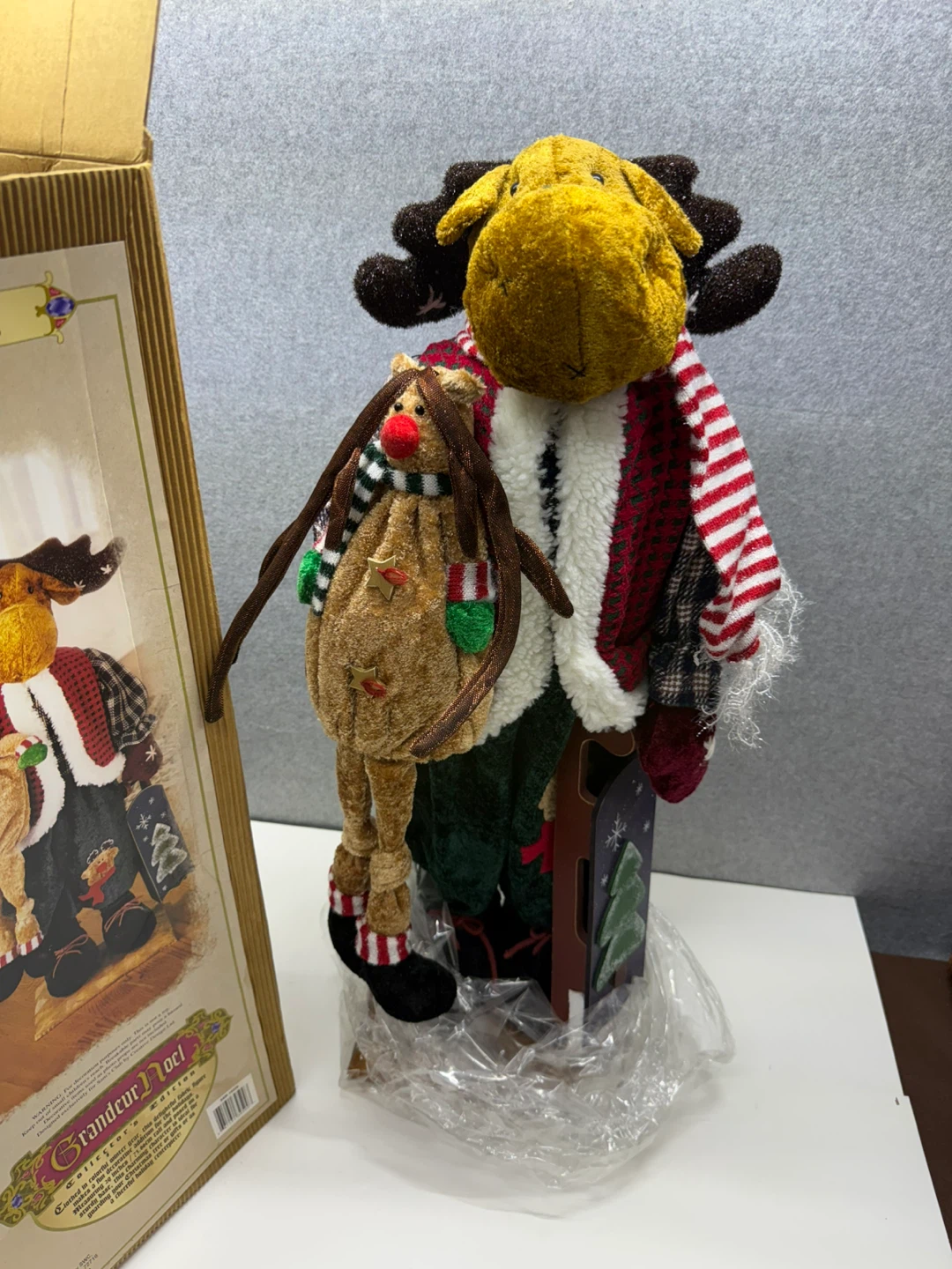 Grandeur Noel 29 inch Holiday Moose Figure - photo 5