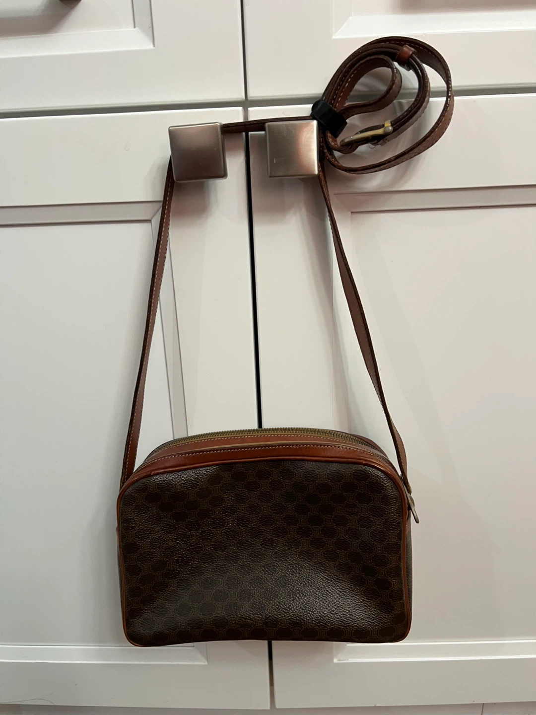 Vintage Celine Macadam Crossbody Bag - photo 2