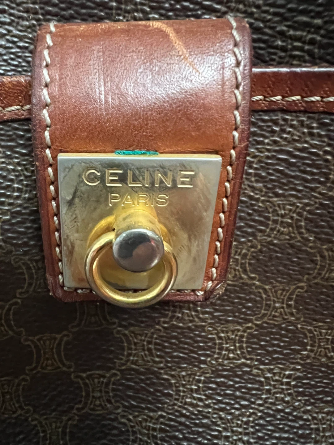 Vintage Celine Macadam Crossbody Bag - photo 4