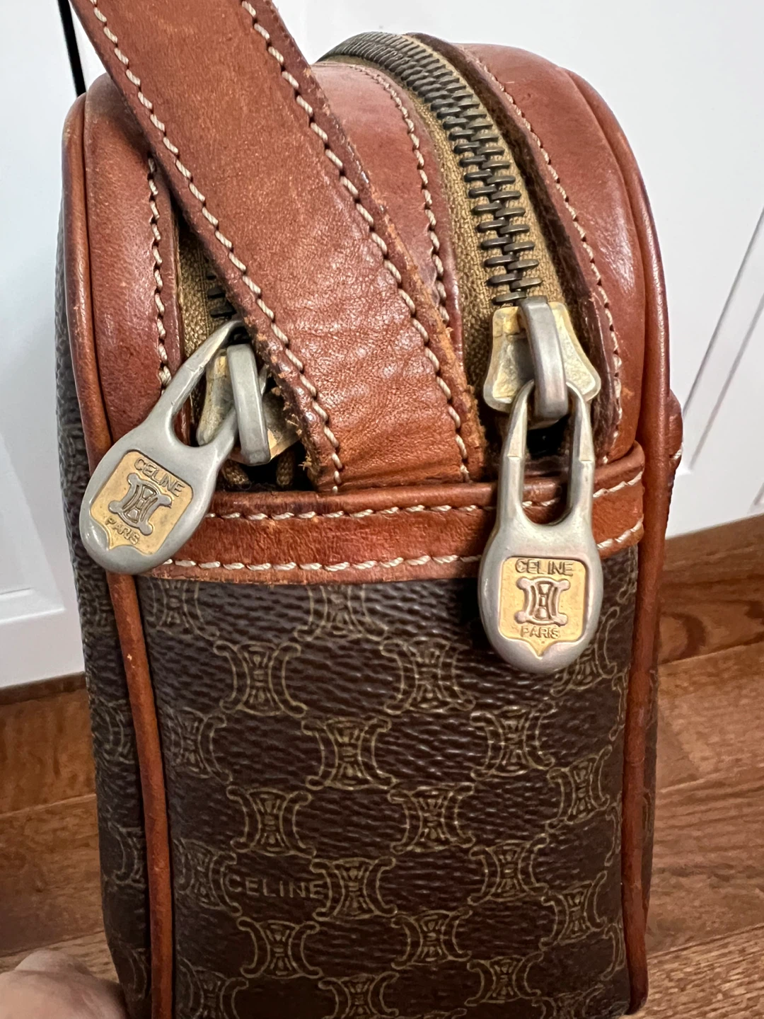 Vintage Celine Macadam Crossbody Bag - photo 5