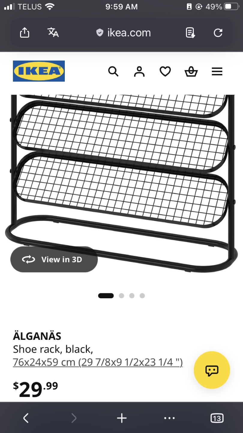 IKEA ALGANAS Shoe Rack - photo 3