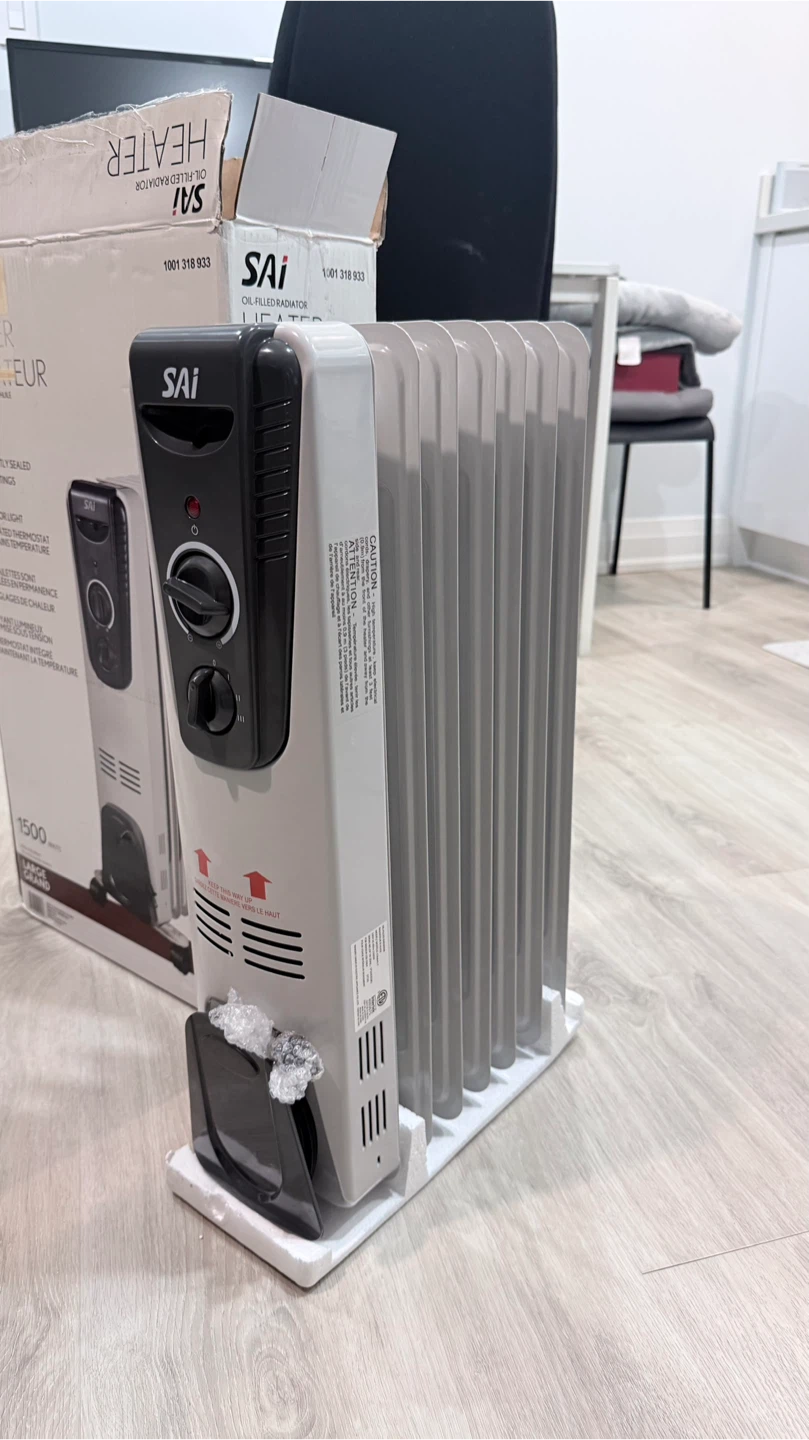 SAi 1500W Oil-Filled Radiator Heater - photo 4