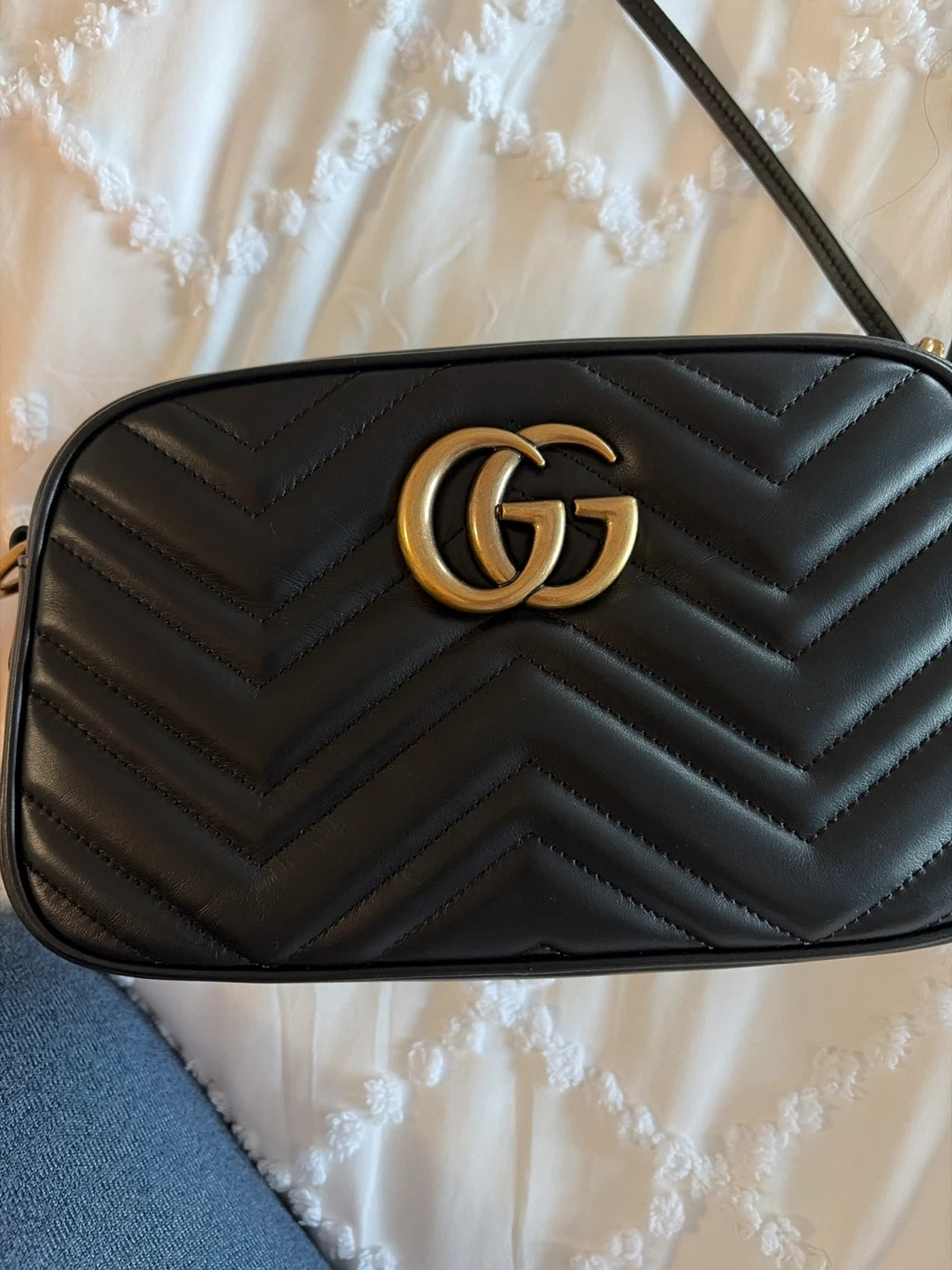 Gucci GG Marmont Black Leather Shoulder Bag - photo 2
