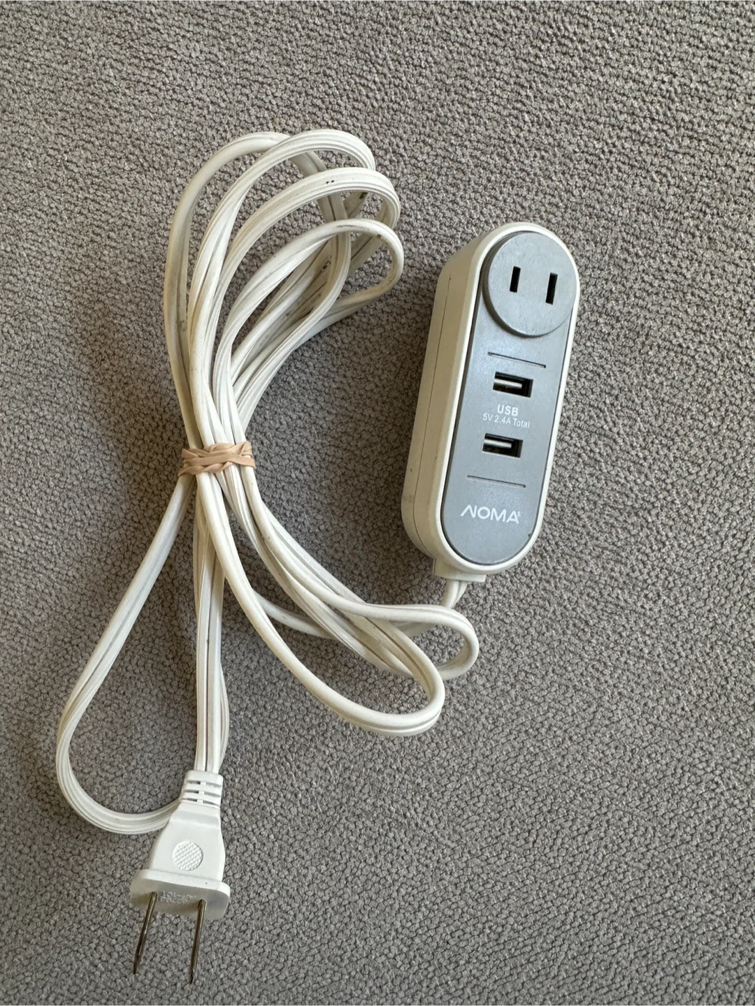 NOMA Power Bar with Dual USB Ports