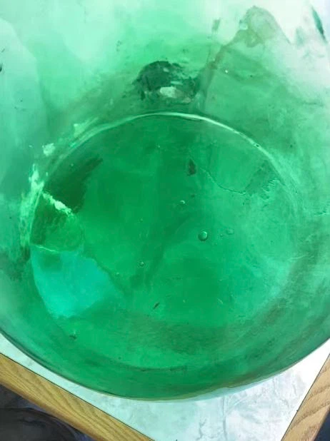 Vintage 1960s Wicker Demijohns / Carboys - Emerald Glass - photo 5