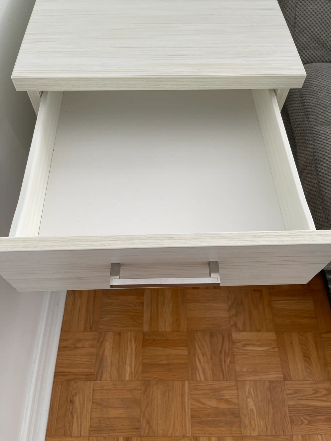 Modern Light Wood Grain Bedside Table - photo 5
