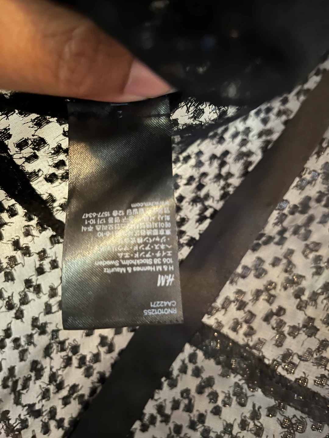 H&M Black Textured Peplum Vest - photo 3