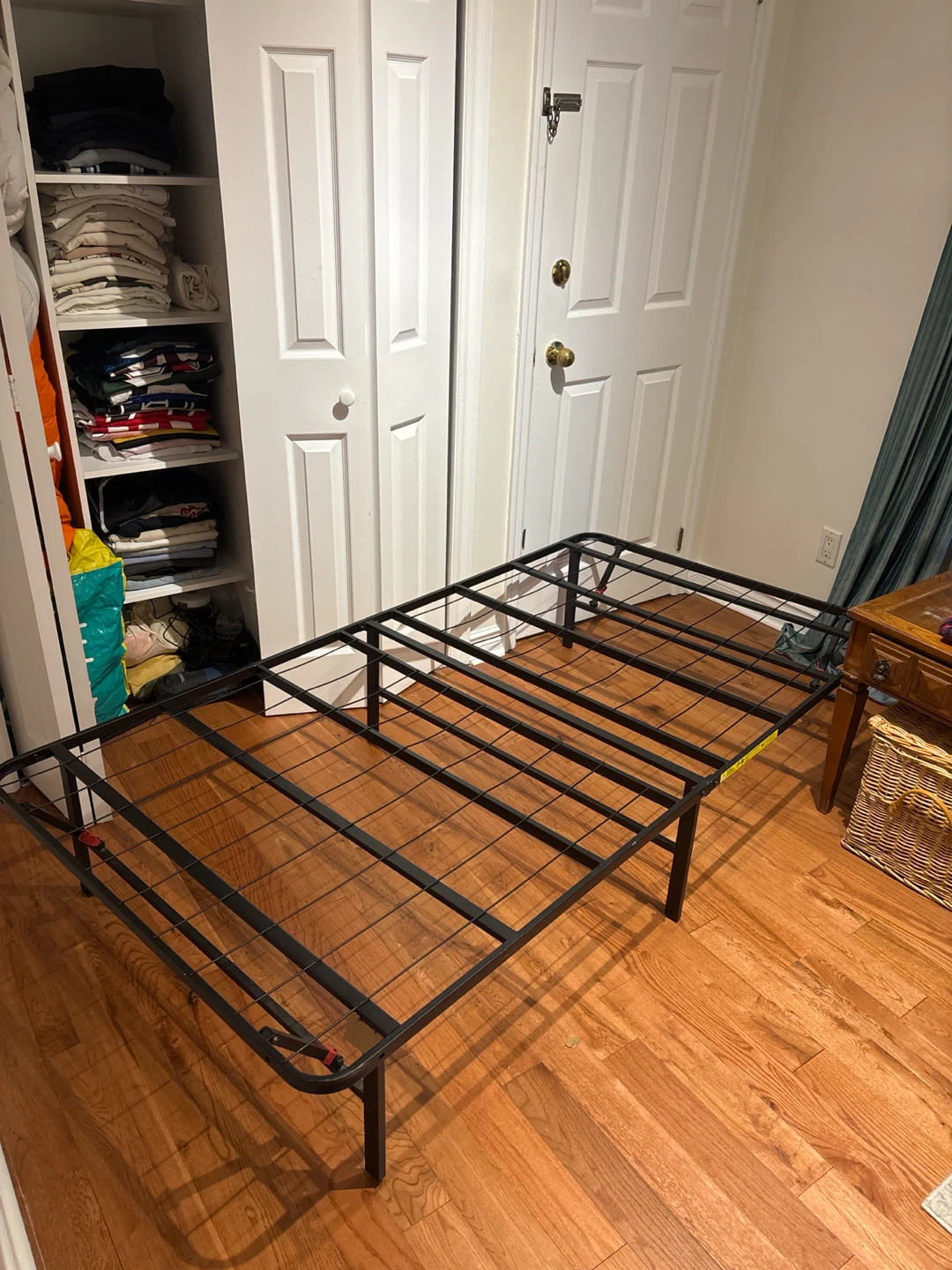 Black Metal Twin Bed Frame Foldable / Mattress Sold Separately