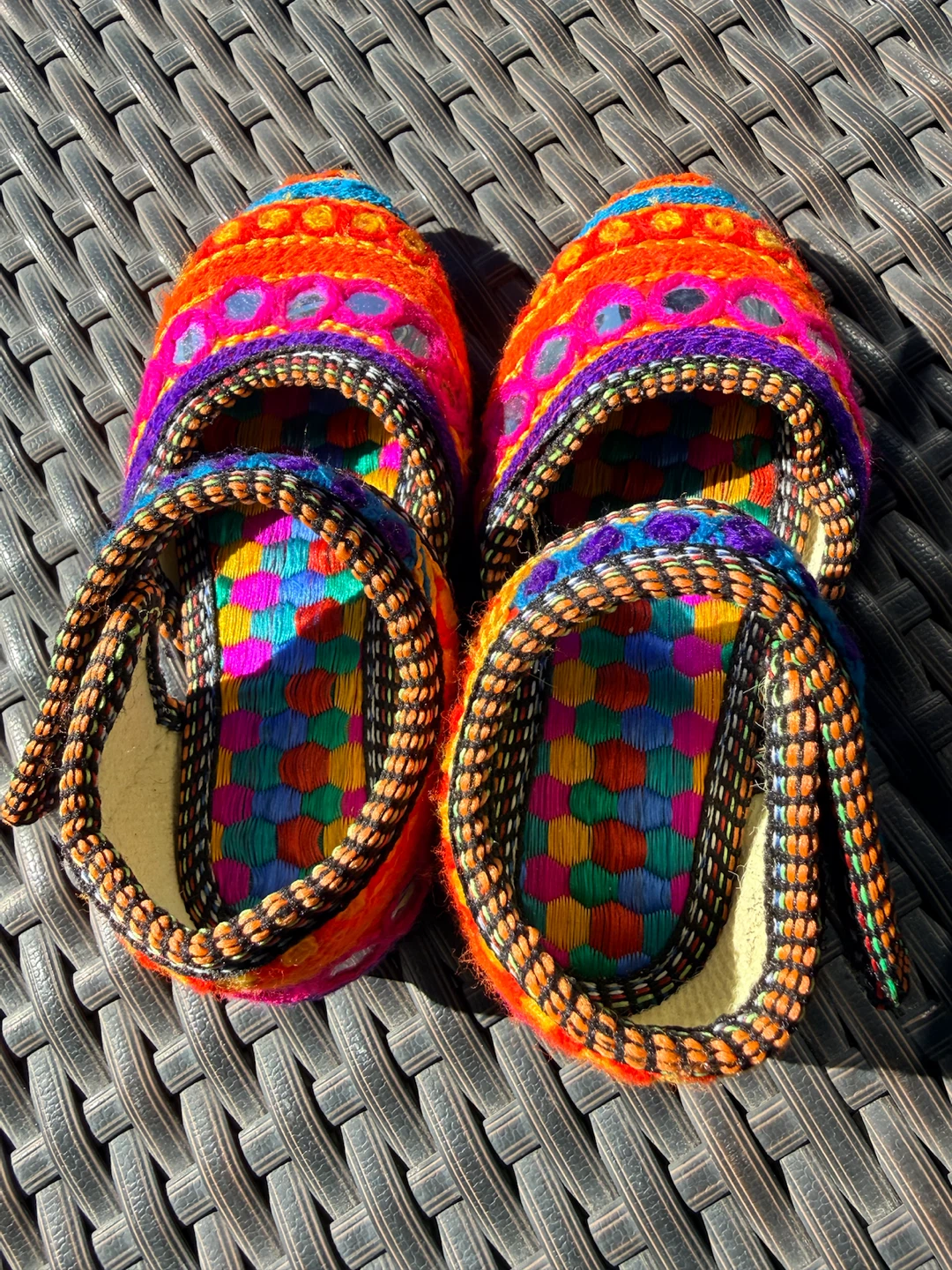 Vibrant Embroidered Traditional Toddler Shoes - photo 2