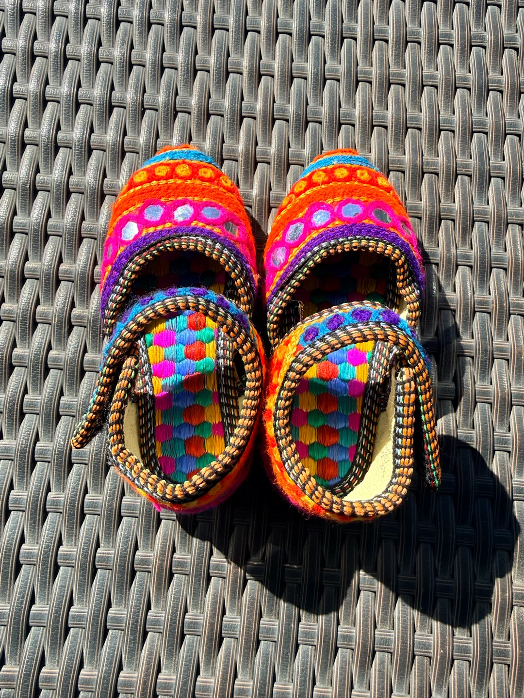 Vibrant Embroidered Traditional Toddler Shoes - photo 3