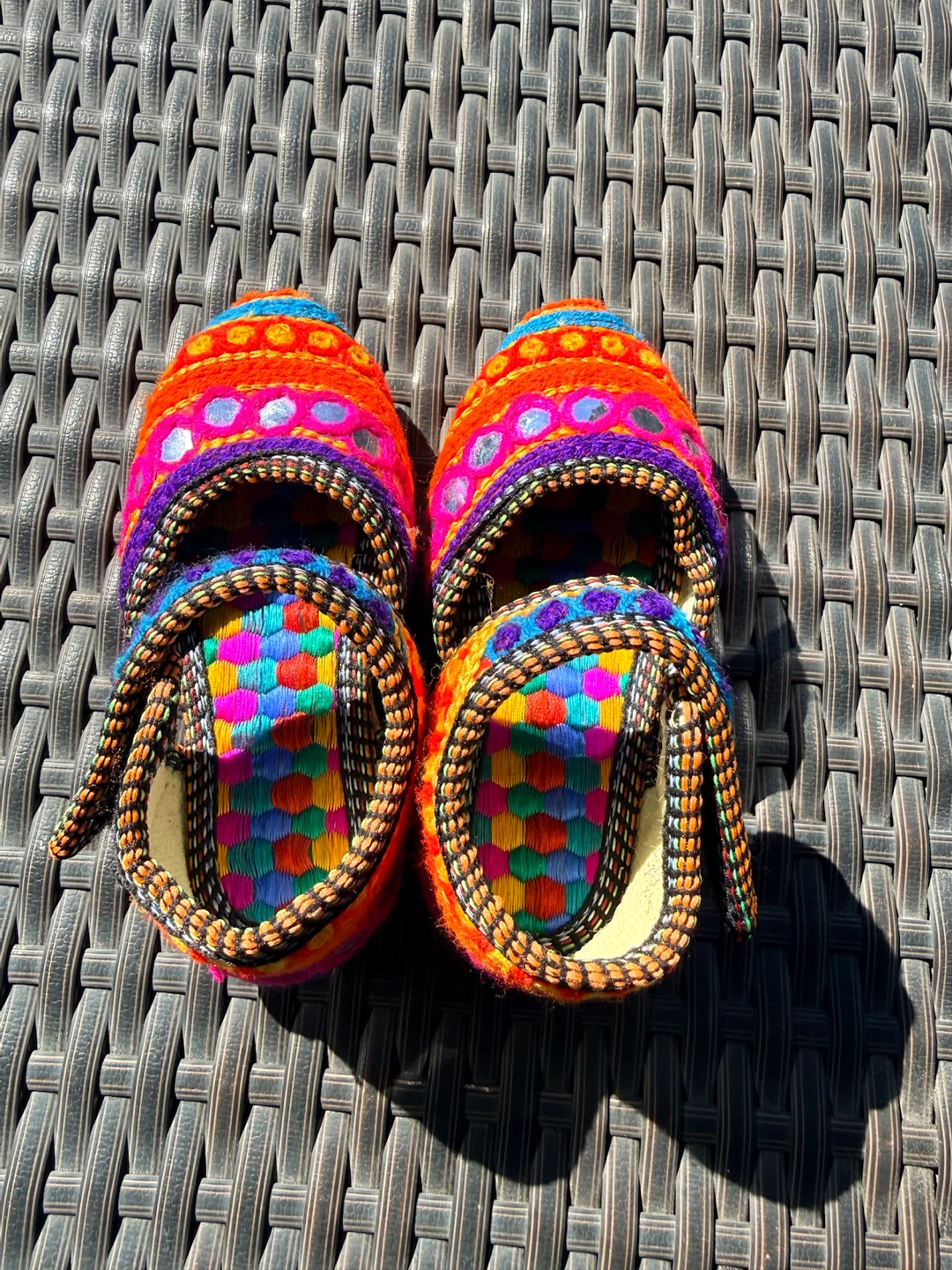 Vibrant Embroidered Traditional Toddler Shoes - photo 4