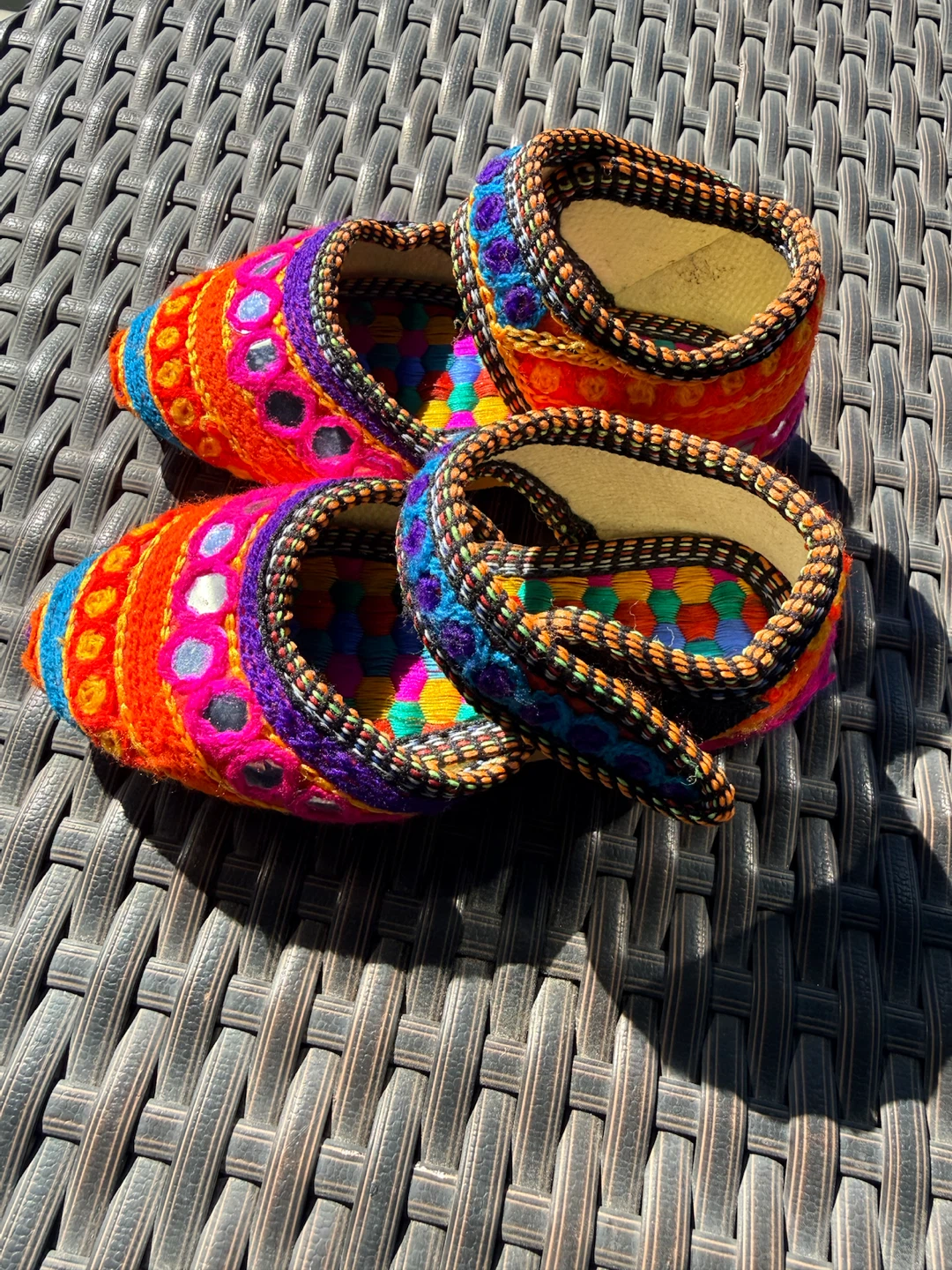 Vibrant Embroidered Traditional Toddler Shoes - photo 5
