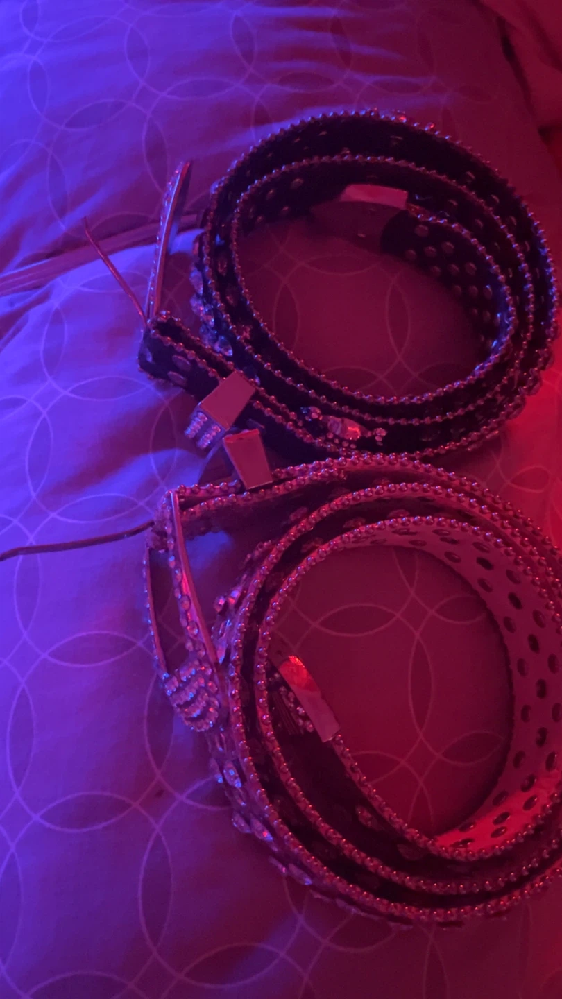 Two Rhinestone Studded Belts - photo 2