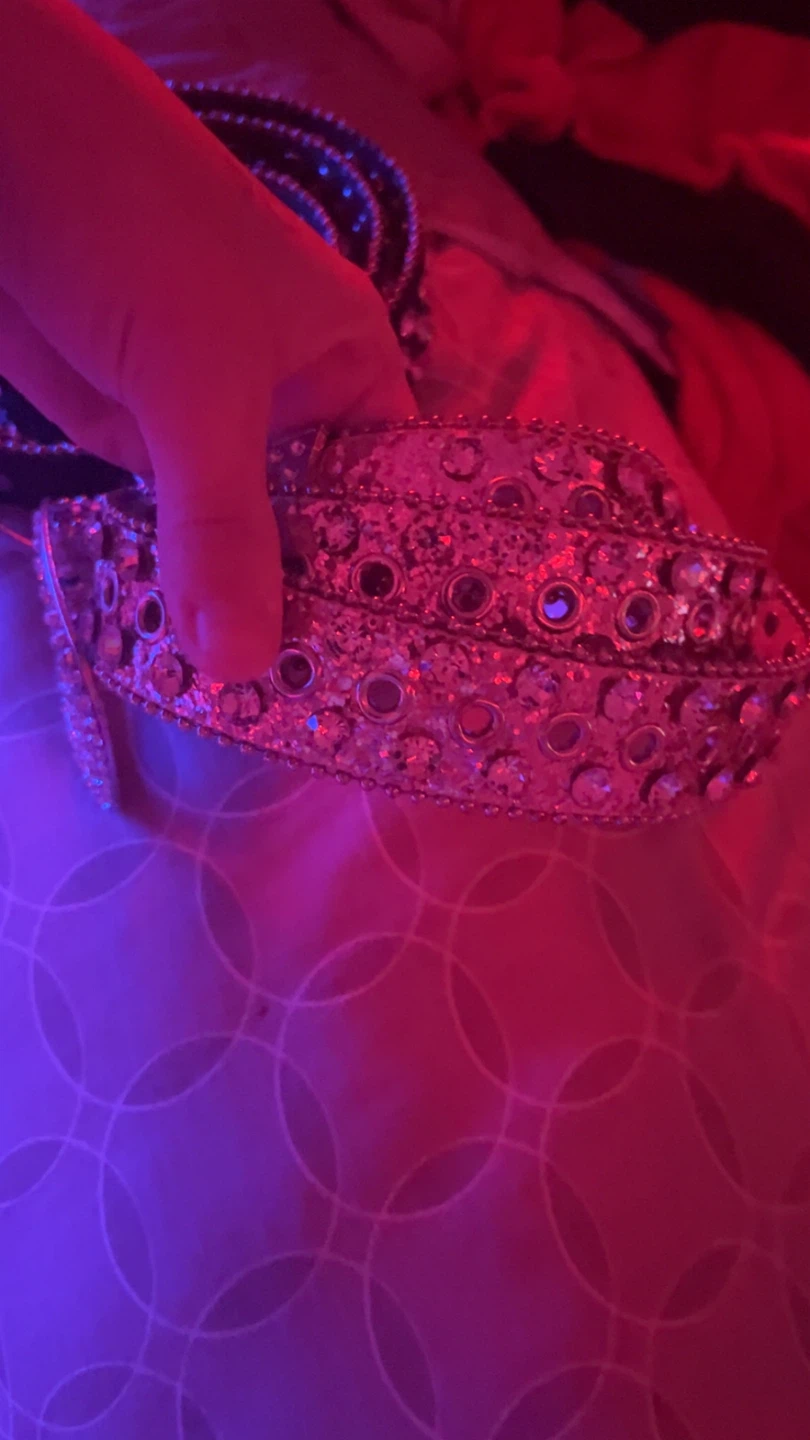 Two Rhinestone Studded Belts - photo 4