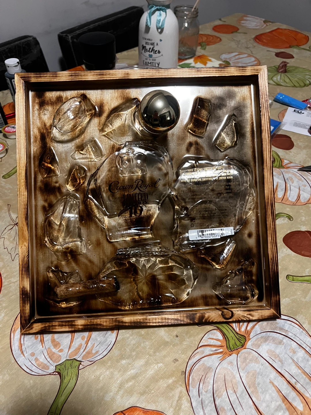Hand made Shattered Bottle Art - photo 2