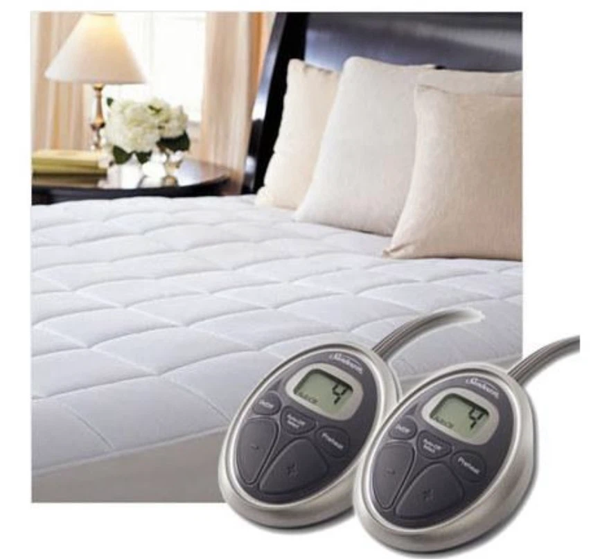 SUNBEAM ELECTRIC QUILTED HEATED MATTRESS PAD KING 80”x76"