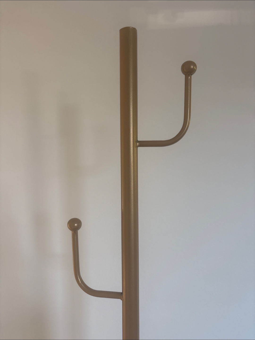 Gold Metal Coat Rack with Marble Base - photo 3