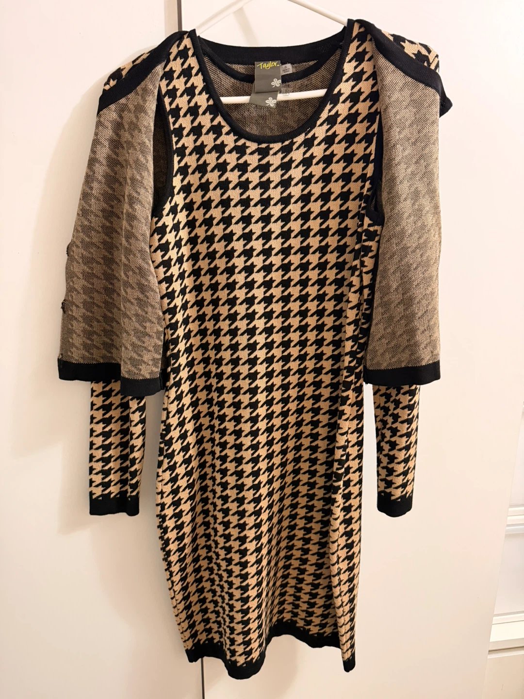 Taylor Houndstooth Dress and Cardigan Set - photo 2