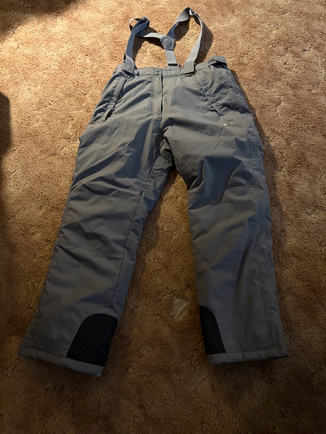 NEW.  Techwear Grey Ski Pants with Suspenders