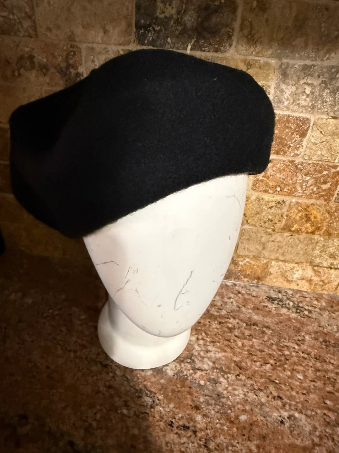 Classic Black Wool Beret - photo 4