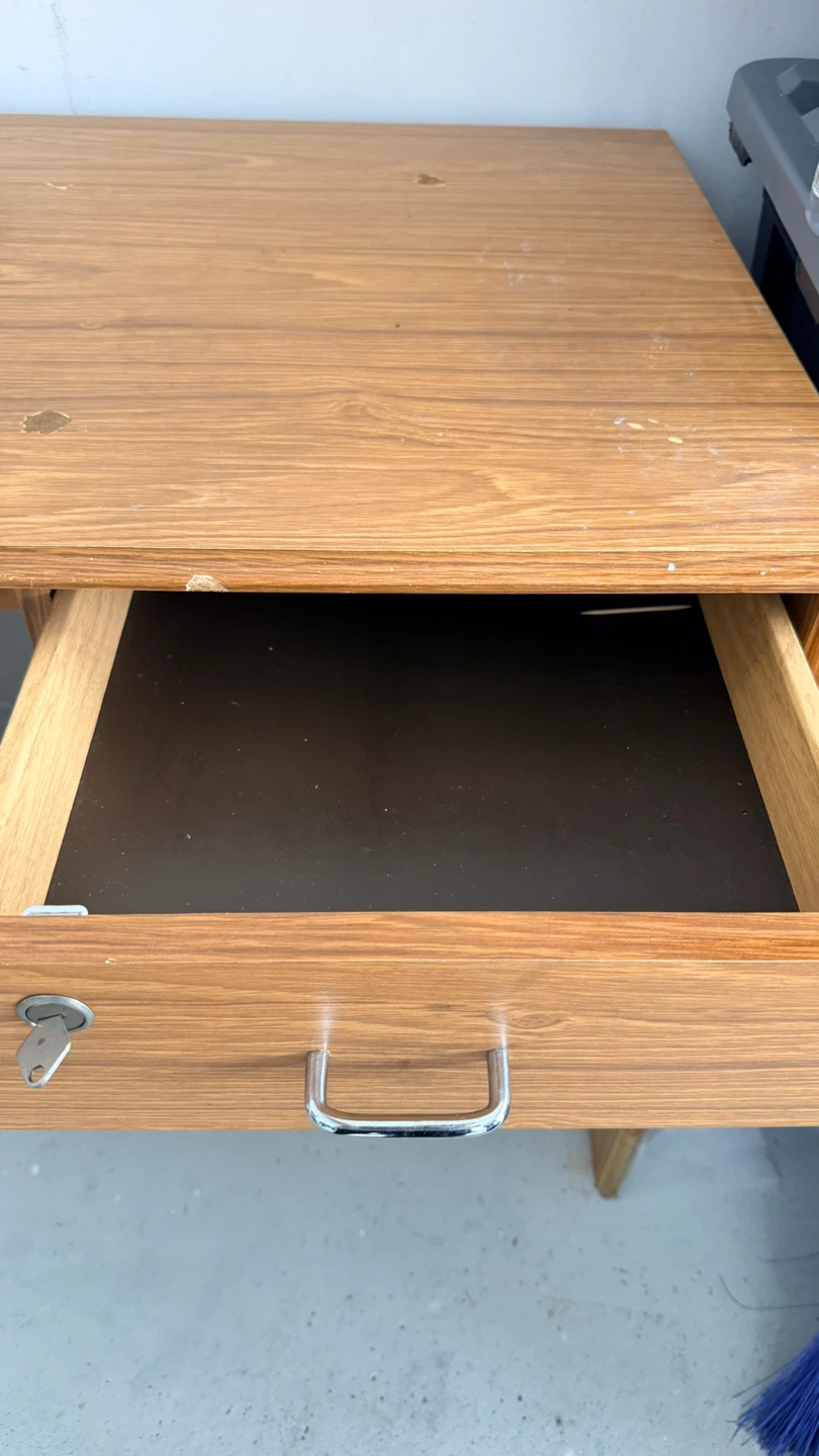 Wooden Desk with Two Drawers - photo 2