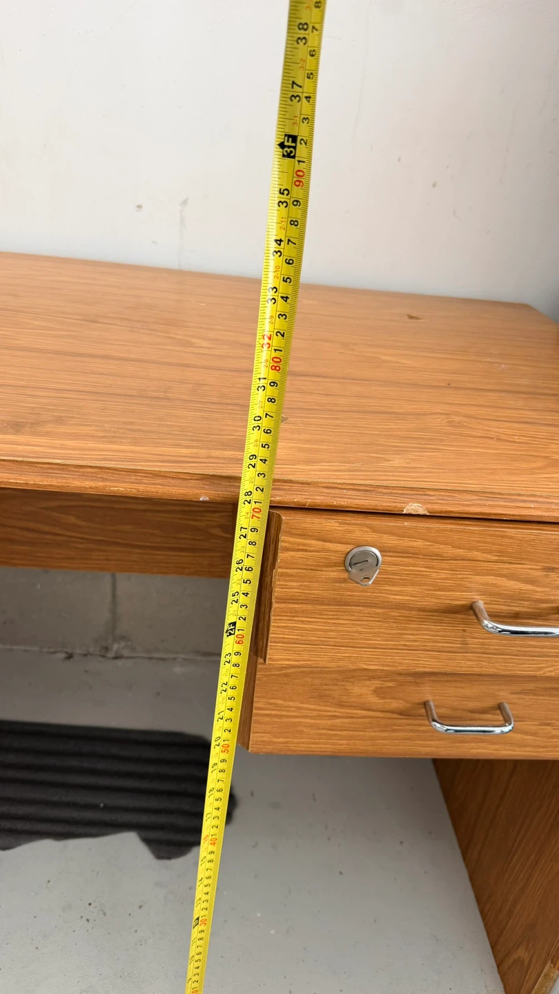 Wooden Desk with Two Drawers - photo 5