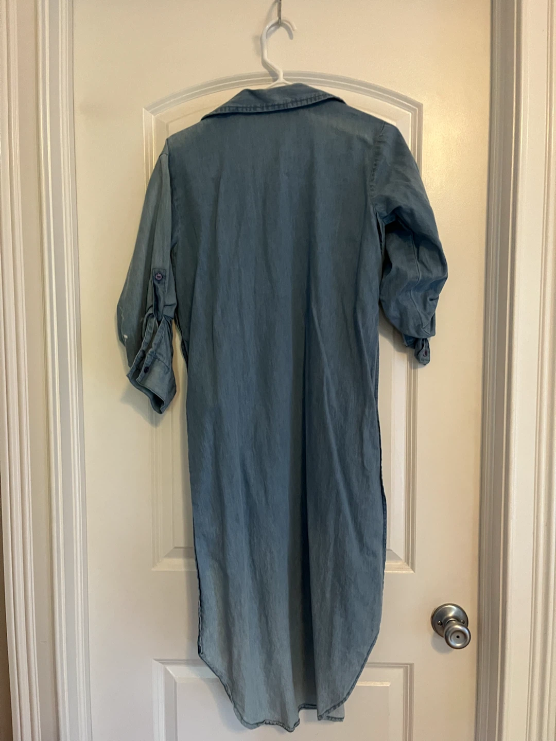 Thread Story Denim Shirt Dress - Size L - photo 2