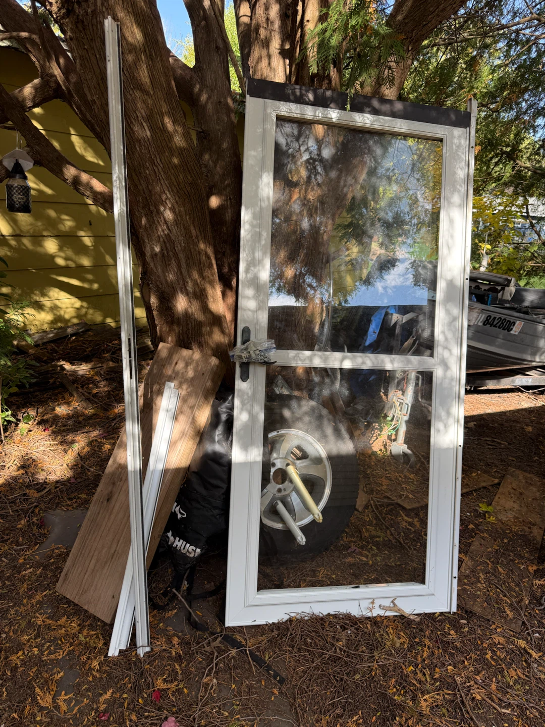 36 Inch White Storm Door with Frame