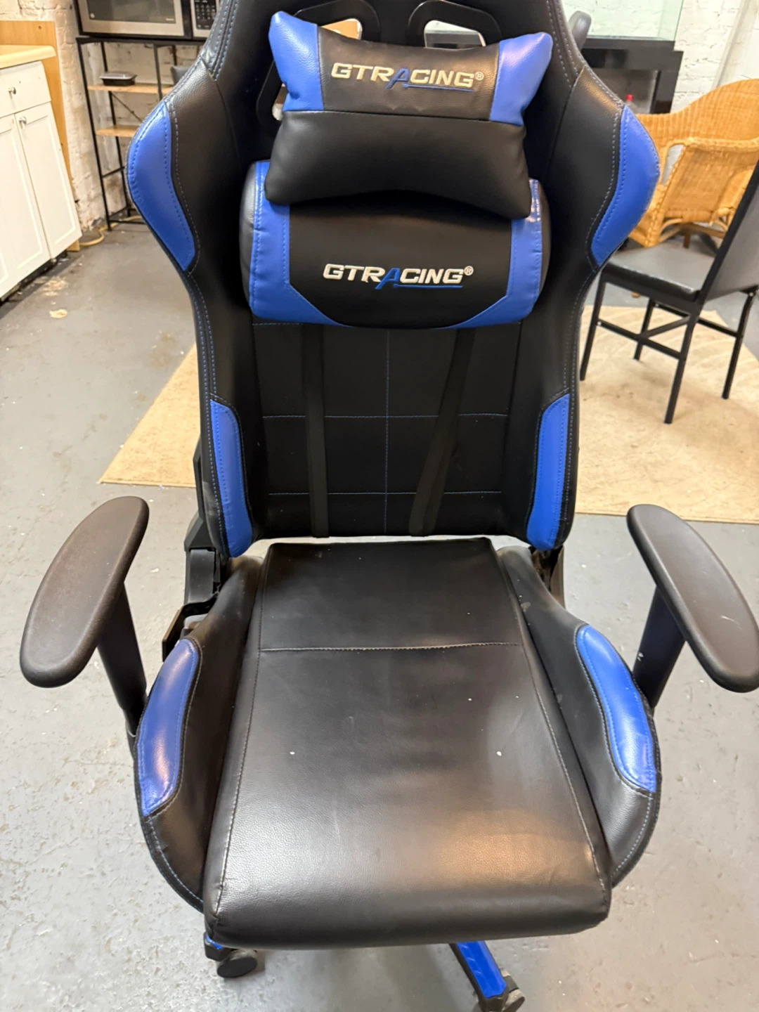 GTRACING Gaming Chair Blue and Black