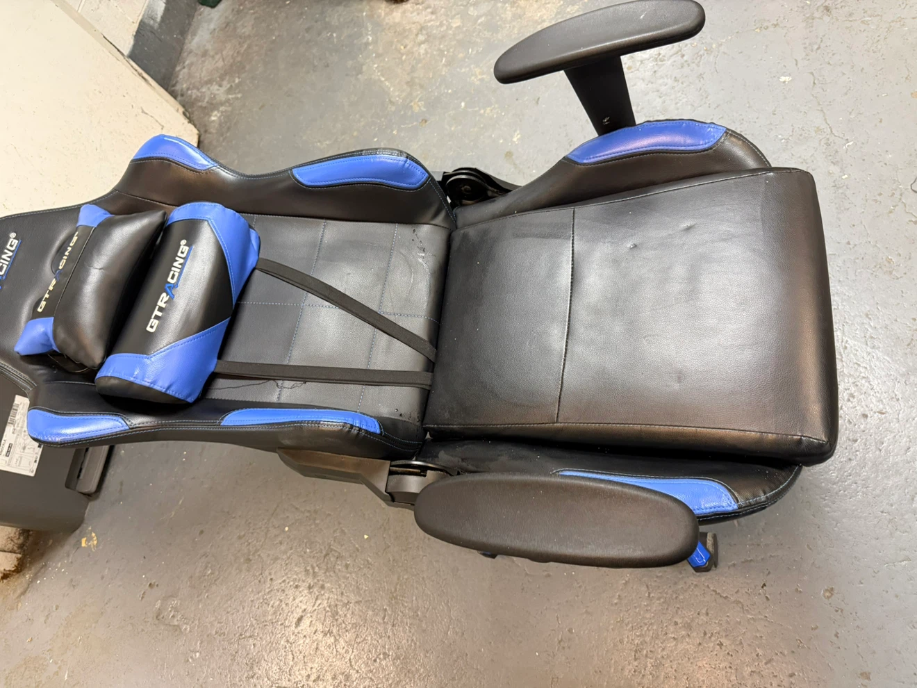 GTRACING Gaming Chair Blue and Black - photo 3