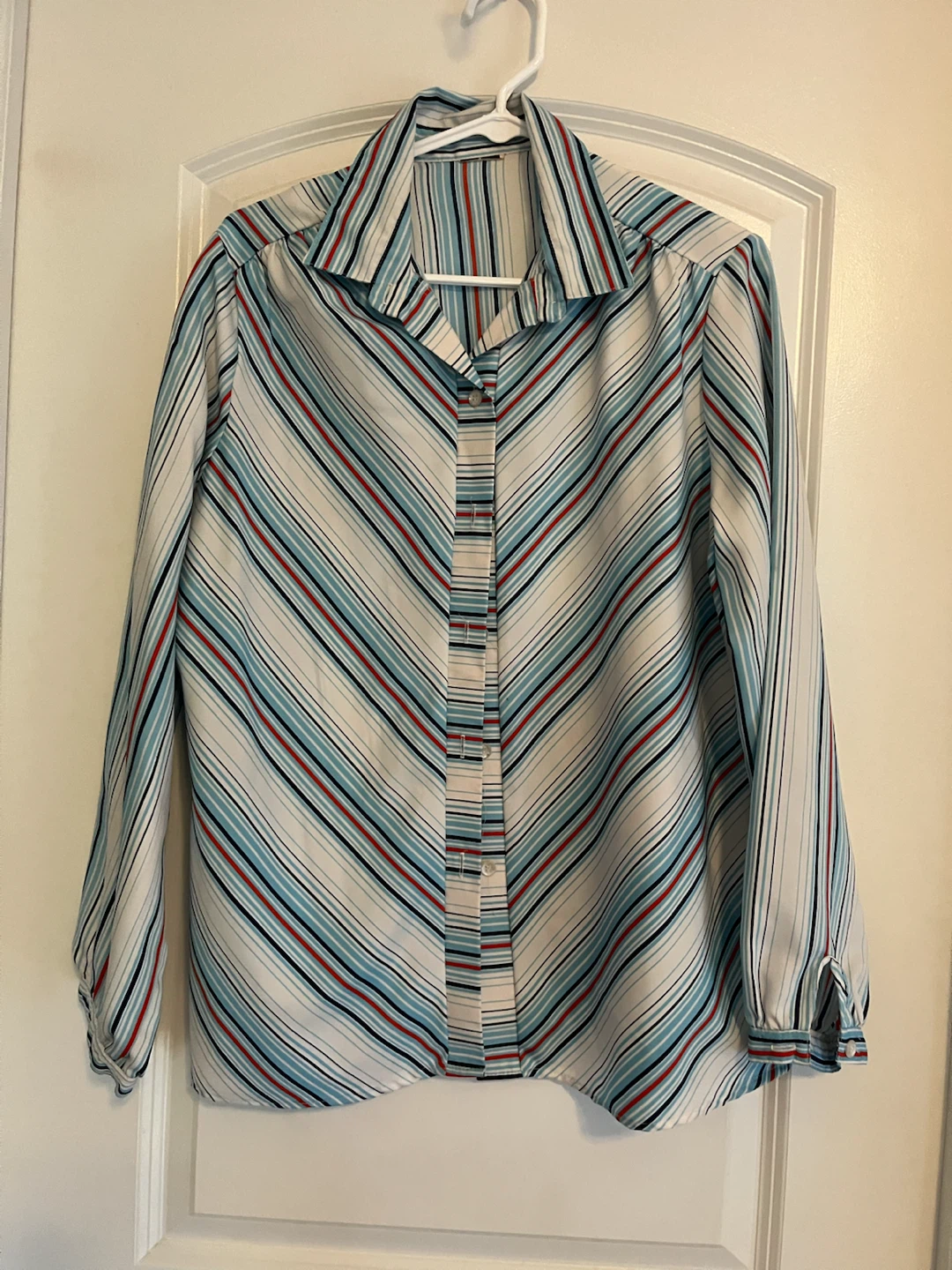 Striped Long Sleeve Button-Down Shirt