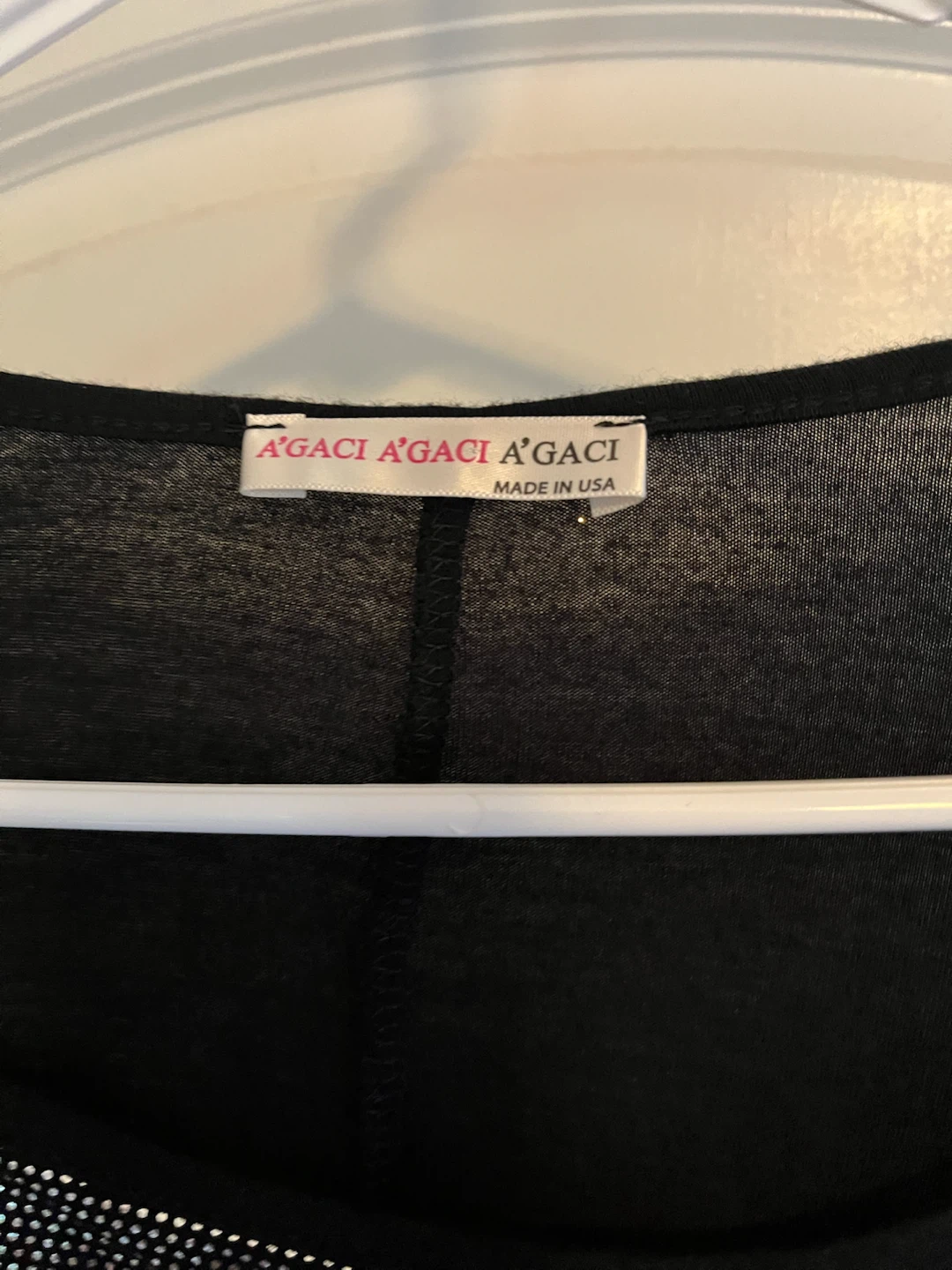 A'GACI Black Silver Love Graphic Shirt - photo 3