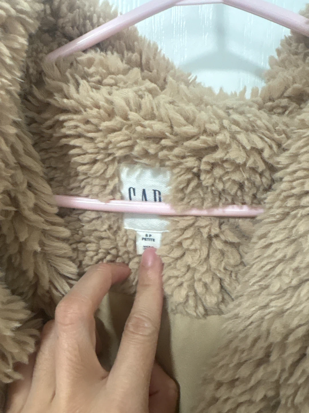 Gap Tan Teddy Coat Size SP