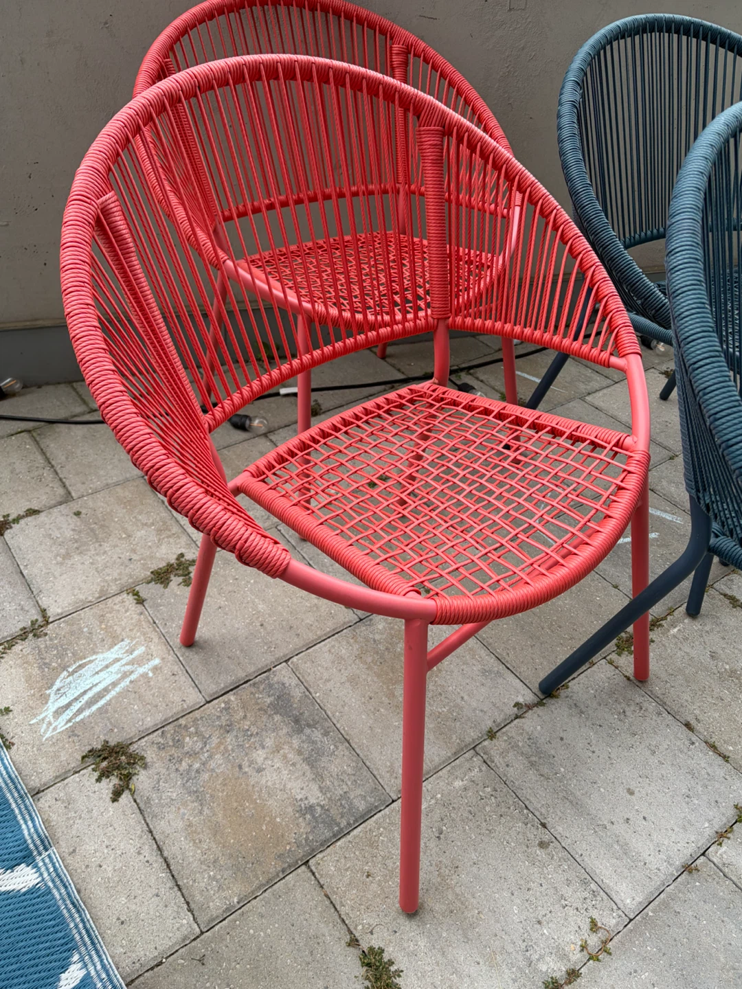 Set of 4 Modern Patio Chairs - photo 2